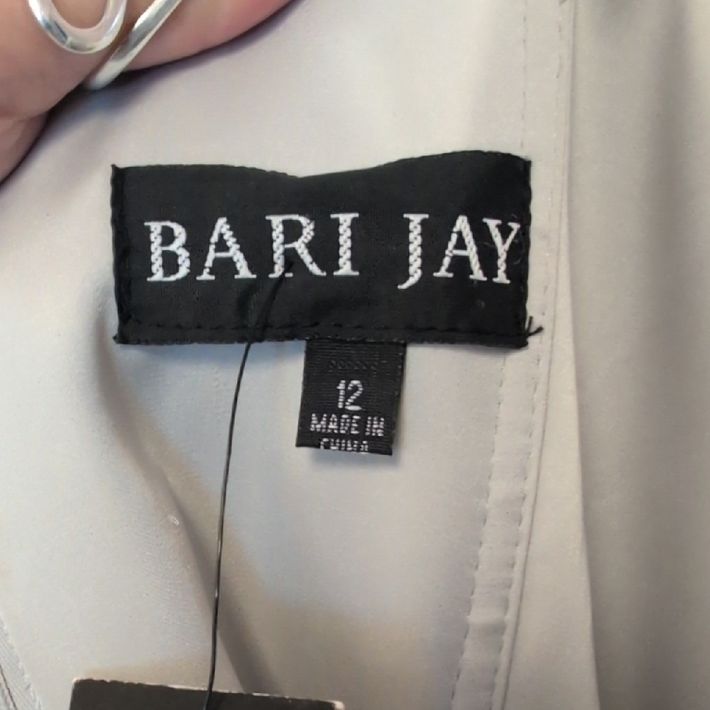 Bari Jay Silver Sequin Dress - Picture 2 of 8